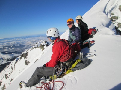 Winter climbing in the Tatras